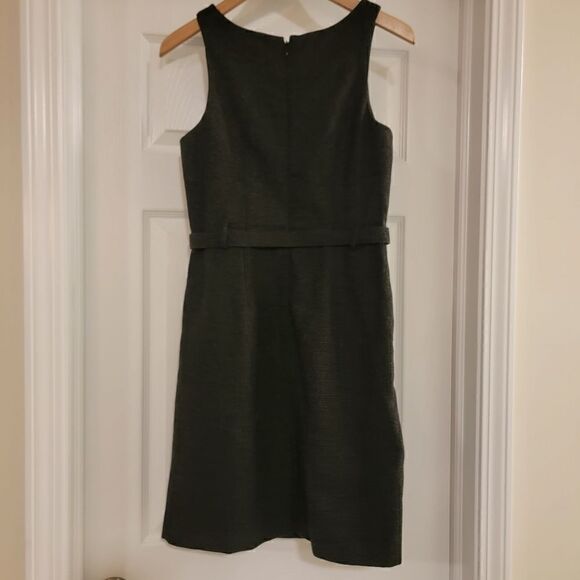 Banana Republic grey black stripe wool blend sheath dress size 4 - Picture 2 of 5